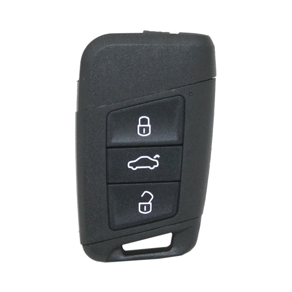Carcasa De Mando Keyless 3 Botones Volkswagen - Perfil Hu162