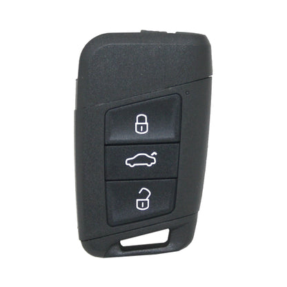 Carcasa De Mando Keyless 3 Botones Volkswagen - Perfil Hu162