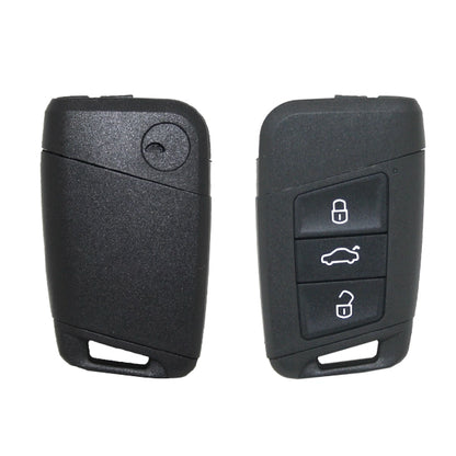 Carcasa De Mando Keyless 3 Botones Volkswagen - Perfil Hu162