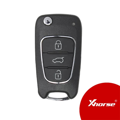 Controle remoto dobrável Xhorse tipo Hyundai sem bobina - Xkhy02