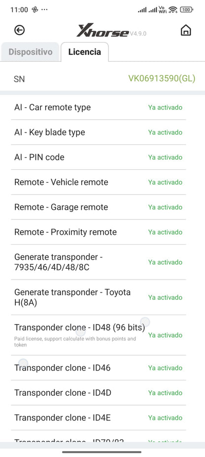 Lot de 3 jetons journaliers ID48 - Licence annuelle