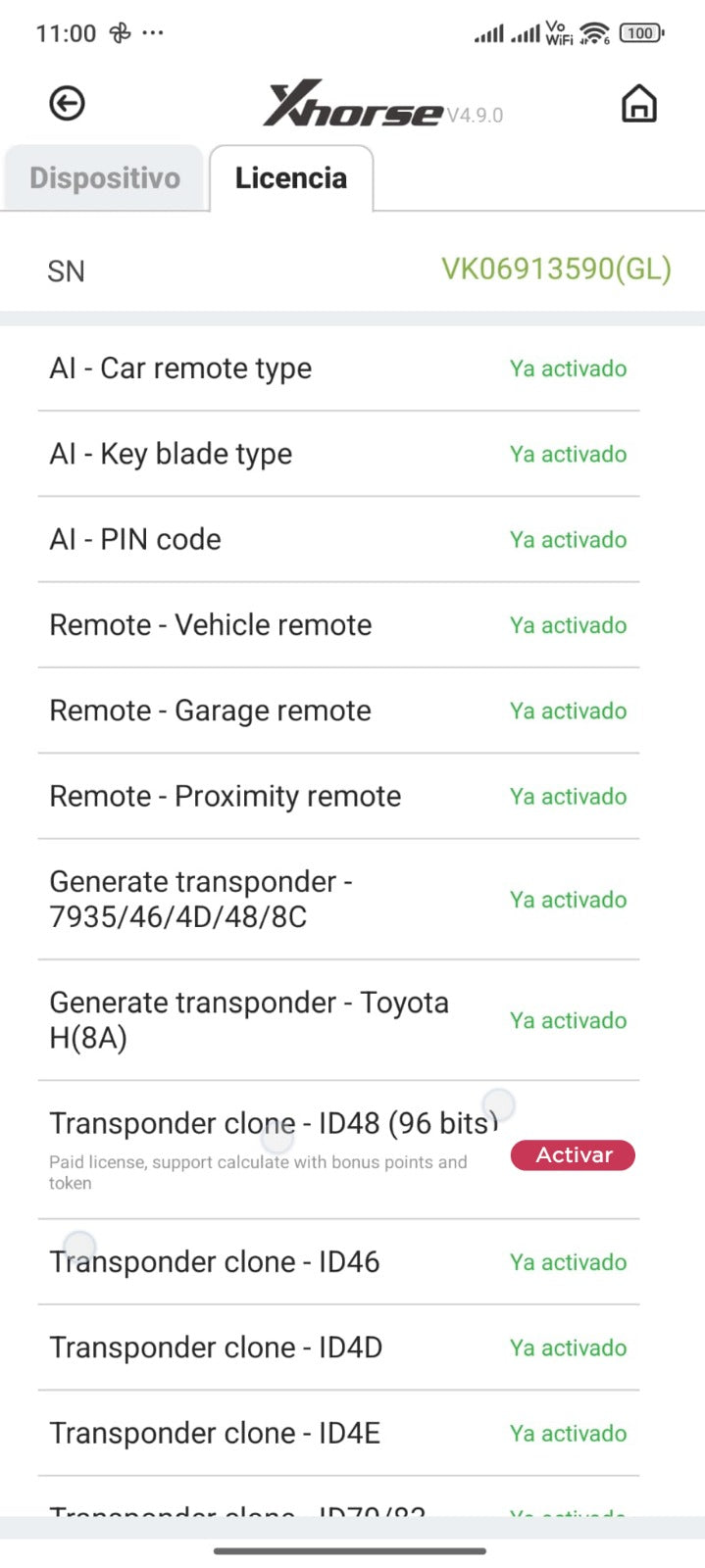 Lot de 3 jetons journaliers ID48 - Licence annuelle