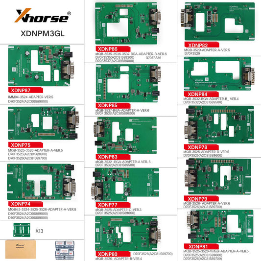 Pack d'adaptateurs Mqb, 13 pièces