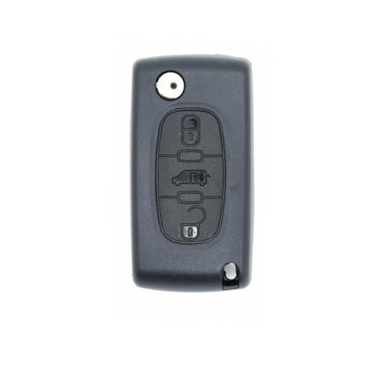Guscio telecomando pieghevole a 3 pulsanti Citroen Peugeot - Profilo Va2