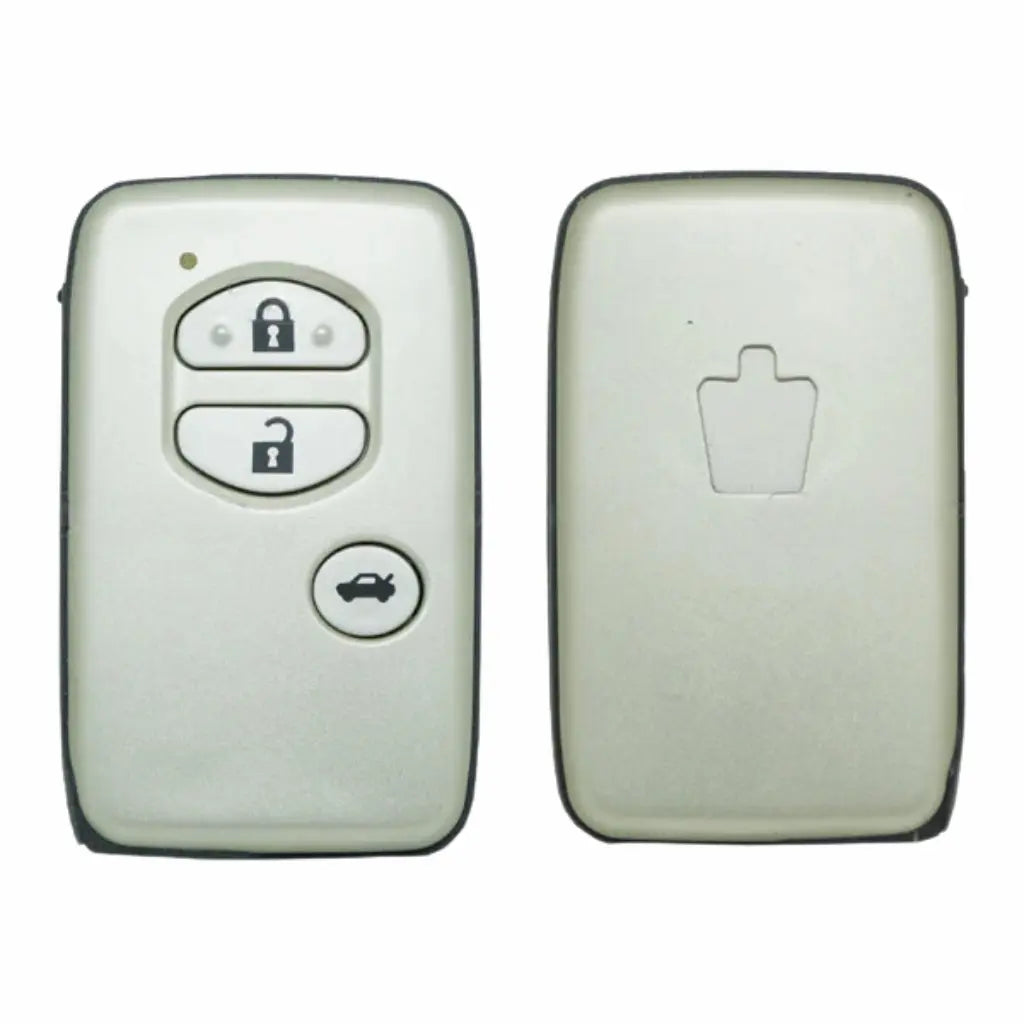 carcasa keyless 3 botones toyota camry plateada