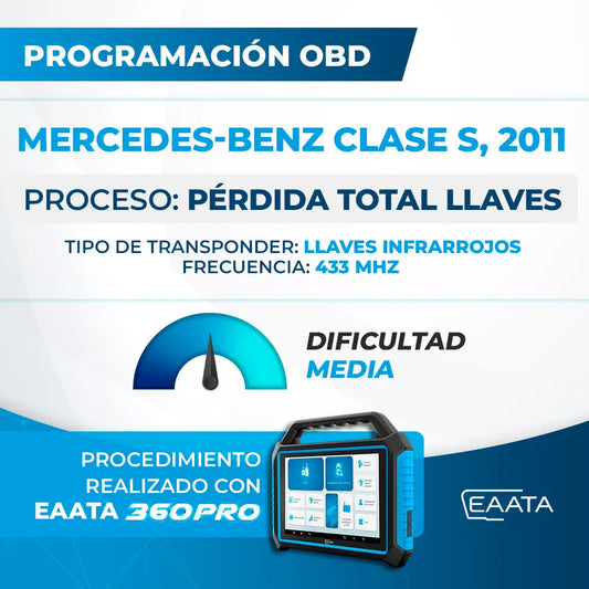  Programação OBD - MERCEDES Classe S, 2011 - Perda total