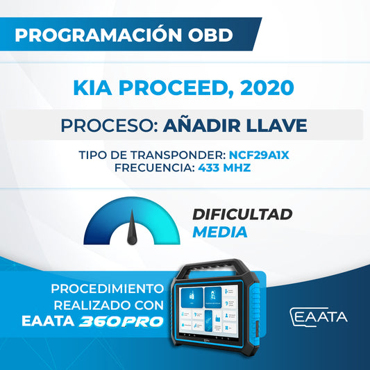 Programação OBD - KIA Proceed, 2020 - Adicionar chave